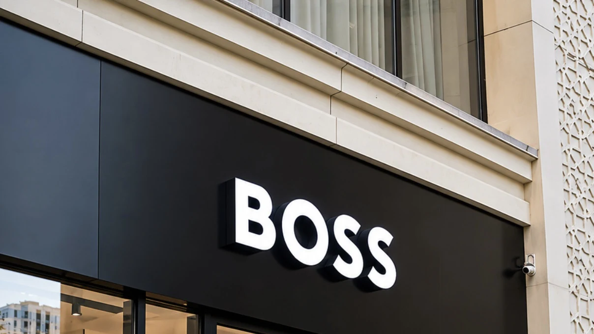 BOSS boutique signage